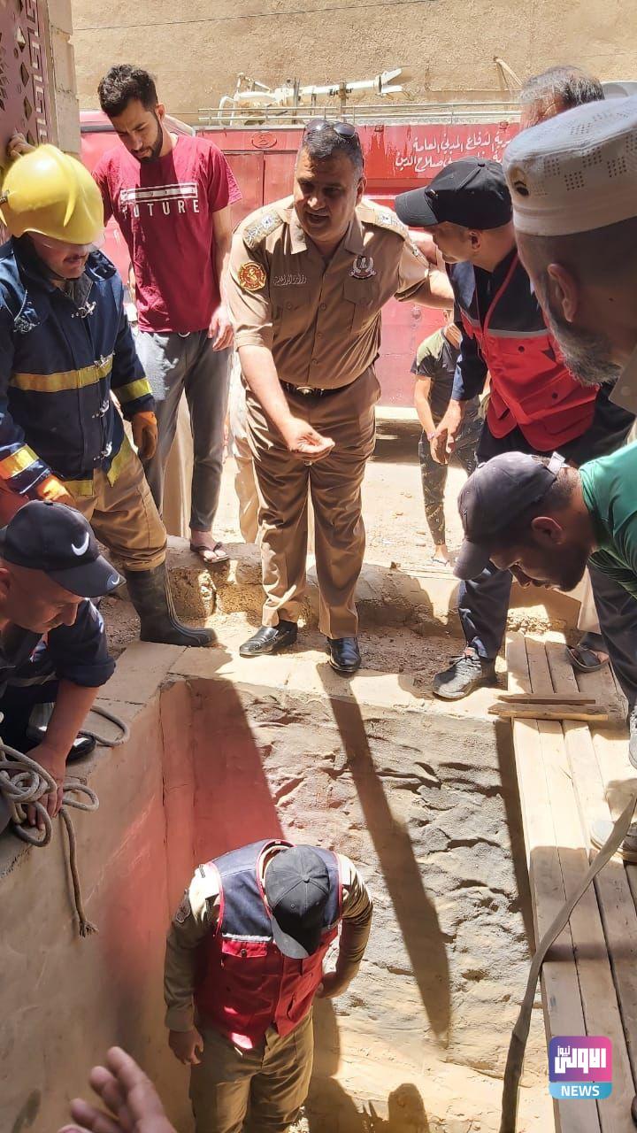 فرق الدفاع المدني تنقذ رجلا سقط داخل حفرة في صلاح الدين 5 5F6864BE 93E7 4FFF 84CD 98011C0056F9