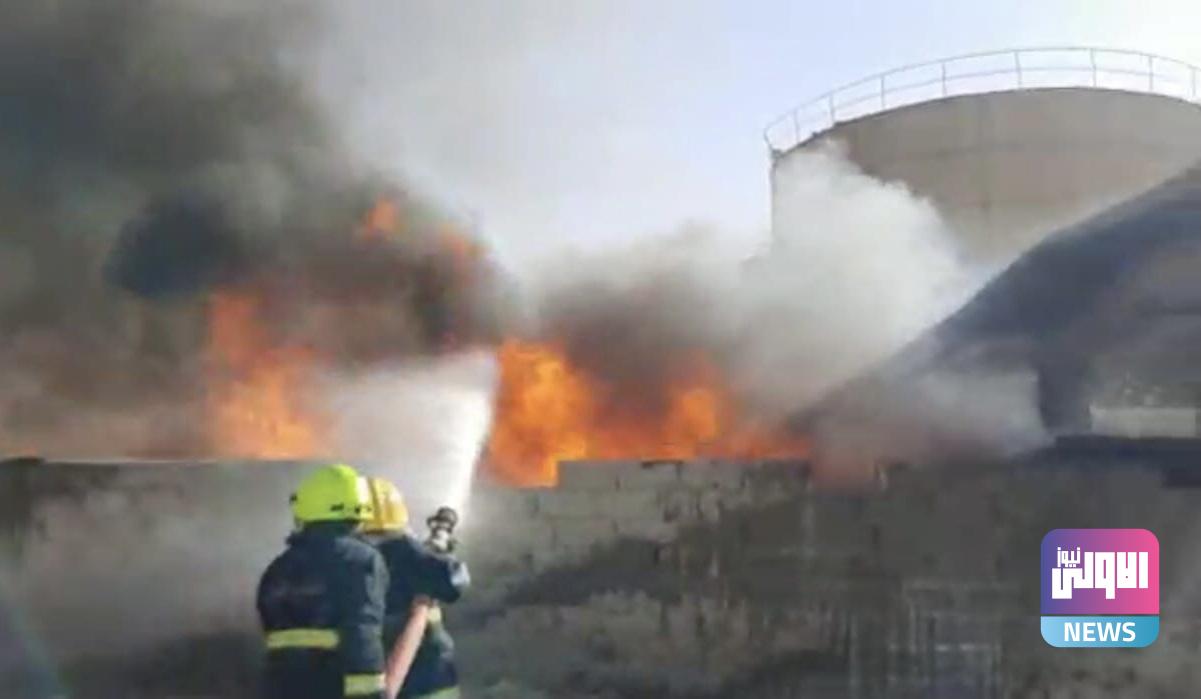 الدفاع المدني يخمد حريقاً طال كميات من زيوت الطبخ عائدة إلى وزارة الصناعة ببغداد 1 69D12D25 5CE6 40C7 A398 9AD03291F57A