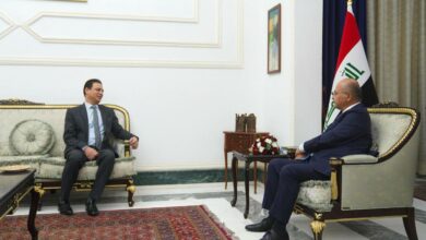 رئيس الجمهورية يؤكد حرص العراق على تعزيز العلاقات الأخوية مع مصر 2 79A091A5 F7A0 4C55 90A0 A5826371753B