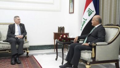 رئيس الجمهورية يشدد على اهمية تطوير العلاقات الثنائية بين العراق وامريكا 3 ECD6CA10 D433 4001 82FB 28785F5C86C2