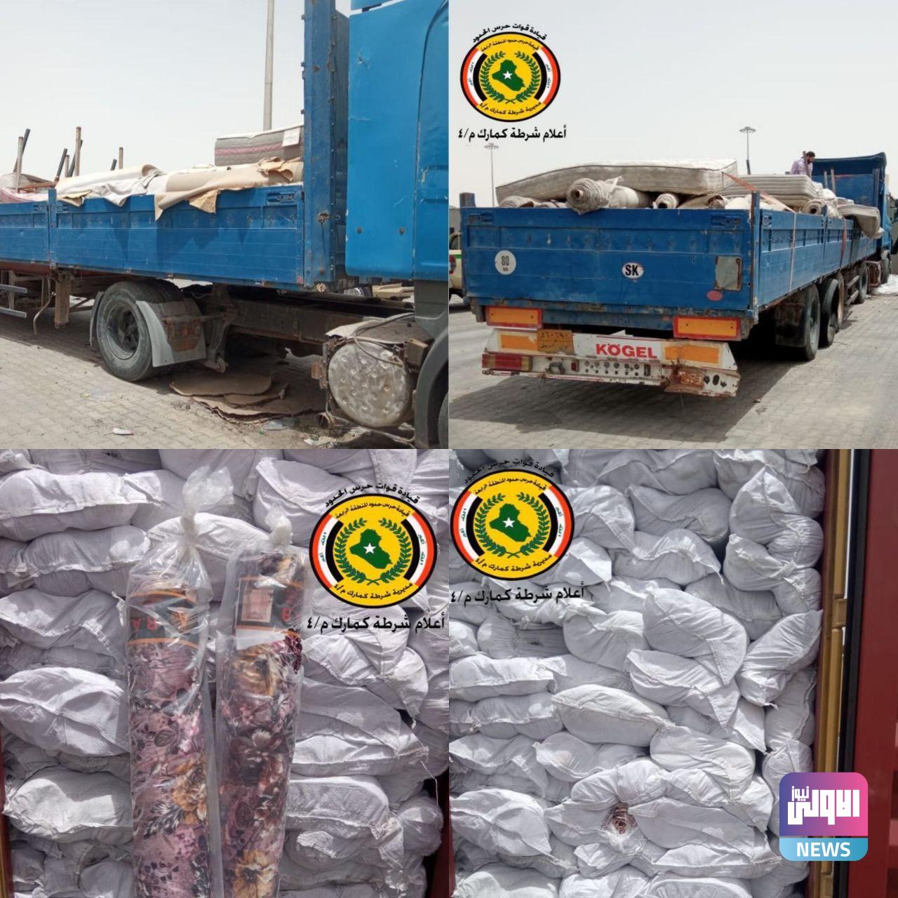 قيادة حرس الحدود تضبط حاويتي مواد مخالفة في أم قصر 1 IMG 20220513 214506 777
