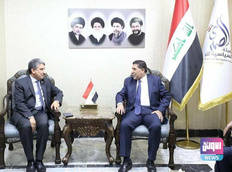 الهيئة السياسية للتيار الصدري تستقبل السفير الكويتي في العراق 1 IMG 20220517 153915 112