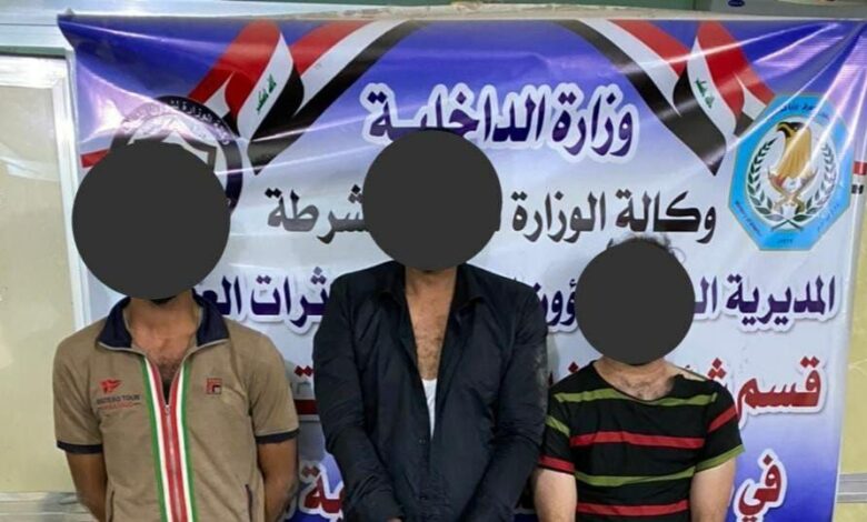 شرطة كربلاء تحكم قبضتها على مروجين للمواد المخدرة 1 IMG 20220527 170524 993