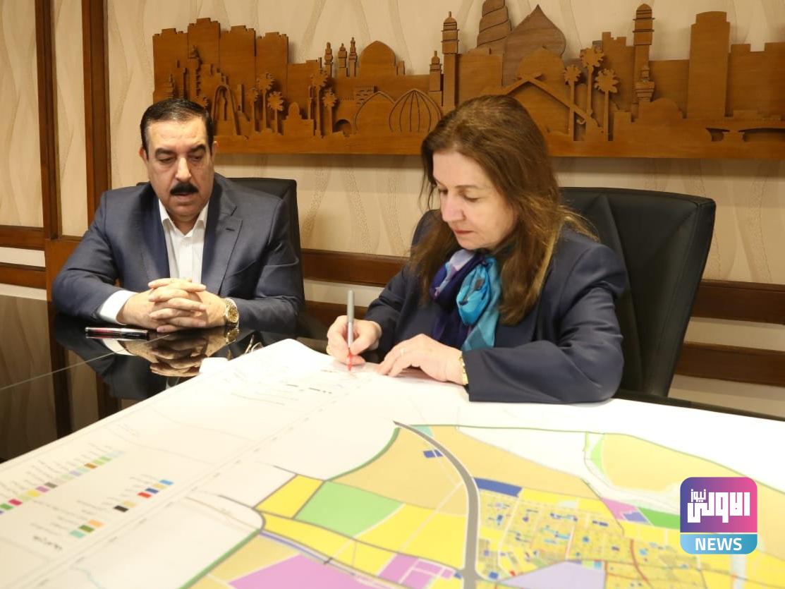 وزيرة الإعمار تصادق على مخطط تحديث التصميم الأساس لمدينة الفلوجة 1 upload 1652983777 255274475
