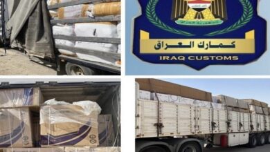 ضبط 11 شاحنة تحتوي على مواد مخالفة في أحد مداخل بغداد 5 729A5622 BB5B 4F32 92D7 F8507D918291