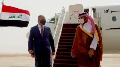 الكاظمي، يصل إلى مدينة جدة، في زيارةٍ رسمية إلى المملكة العربية السعودية 2 FB IMG 1656182830679