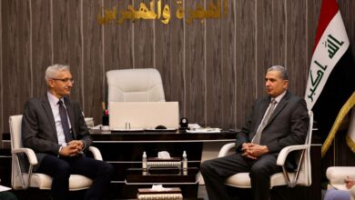 لبحث آفاق التعاون المشترك .. وزير الهجرة والمهجرين يلتقي السفير الألماني 6 IMG 20220626 183129 735