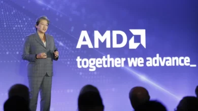 amd ceo lisa su on a stage at financial analyst day