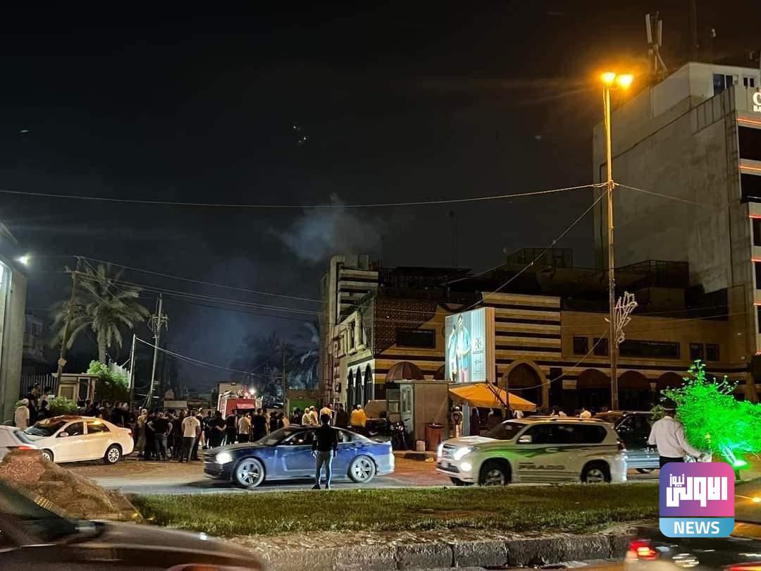 حريق يلتهم مطعم نارنج وسط الجادرية 1 FB IMG 1657398353093