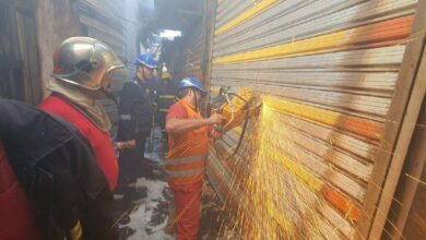 الدفاع المدني تنشر صوراً من عمليات إخماد حريق سوق مريدي 5 IMG 20220718 125930 317