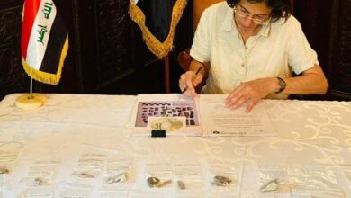 العراق يتسلم 125 قطعة أثريّة مُستعارة من ألمانيا (صور) 3 IMG 20220724 125906 333