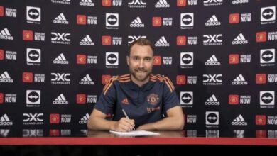 إيركسن يوقع على عقوده مع مانشستر يونايتد