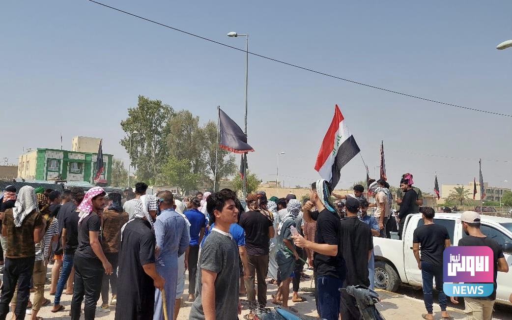 أهالي نهر سعد في ميسان يتظاهرون للمطالبة بالخدمات 1 85985BB8 3705 4EDB 8C6E 8120AF08651F