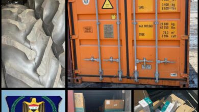 الكمارك ...ضبط جرارات زراعية ومستلزمات طبية مخالفة في مركز كمرك ام قصر الشمالي 3 IMG 20220801 145617 788