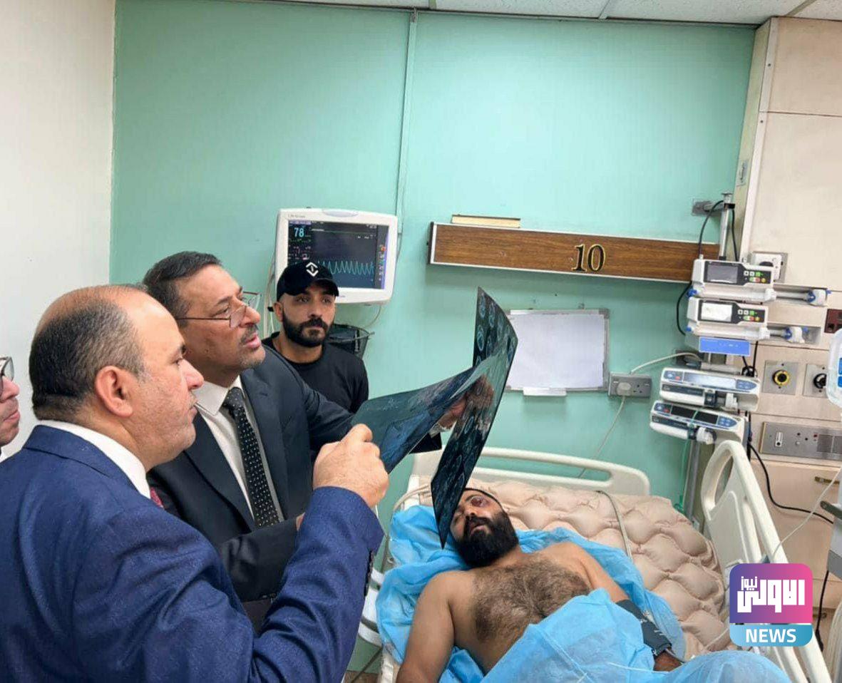 وزير الصحة يتفقّد جرحى التظاهرات في مدينة الطب 1 IMG 20220831 142107 508