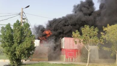 إخماد حريق اندلع في المدينة المائية بالنجف الأشرف 5 Screenshot ٢٠٢٢٠٨٠٩ ١٧٣٦١٦ INA News