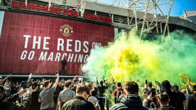 قبل مواجهة برايتون.. جماهير مانشستر يونايتد تحتج بقوة على ملاك النادي 5 united against