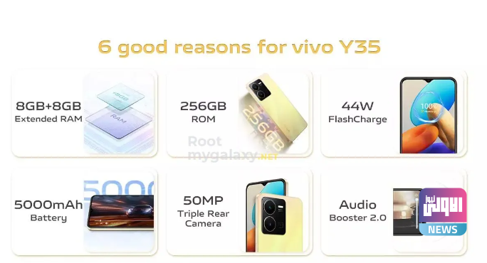 هاتف Vivo Y35 4G سيتميز بمعالج Snapdragon 680 وبطارية بسعة
