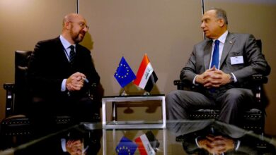 الكاظمي يلتقي رئيس المجلس الأوروبي شارل ميشيل 4 63A41B33 6E60 4A5E 8EE4 6856D58F1E94