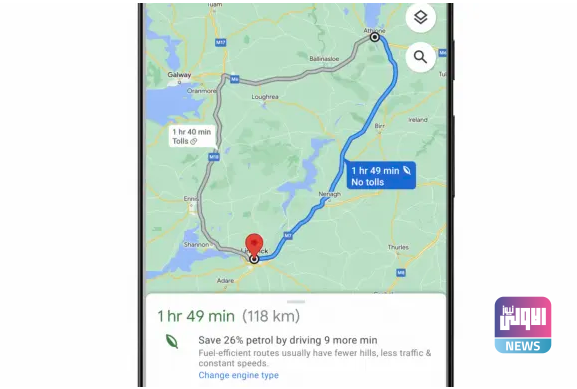 اتجاهات Google Maps الصديقة للبيئة تصل إلى 40 دولة أوروبية