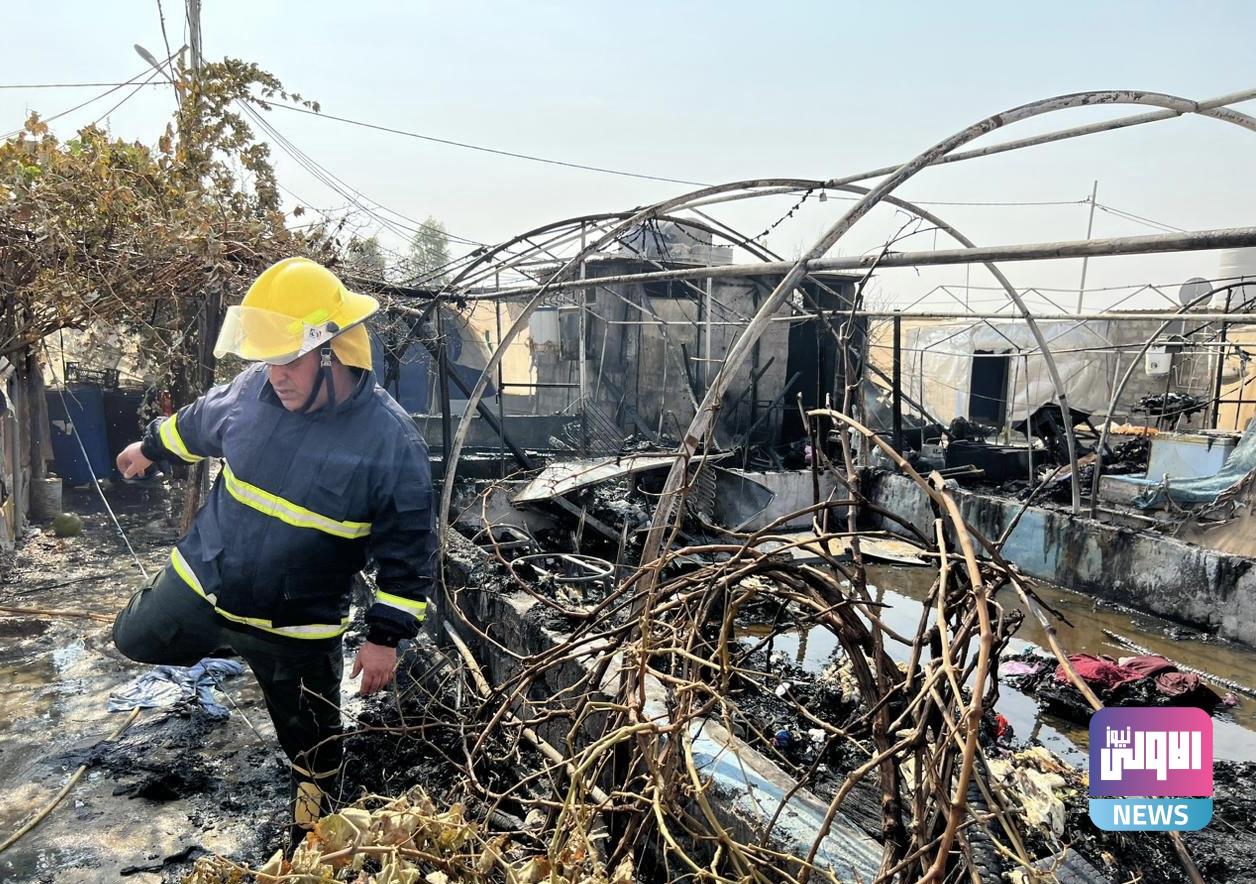 إخماد حريق اندلع بمخيم الشيخان في نينوى 1 40E94DE2 8115 4EE7 BC14 7261B0456AE3