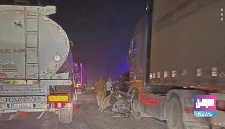 مصرع وإصابة 9 أشخاص بحادث سير على طريق دهوك الموصل 1 6B5BE3C8 E82C 4195 B8E3 1E4D4A940ED5