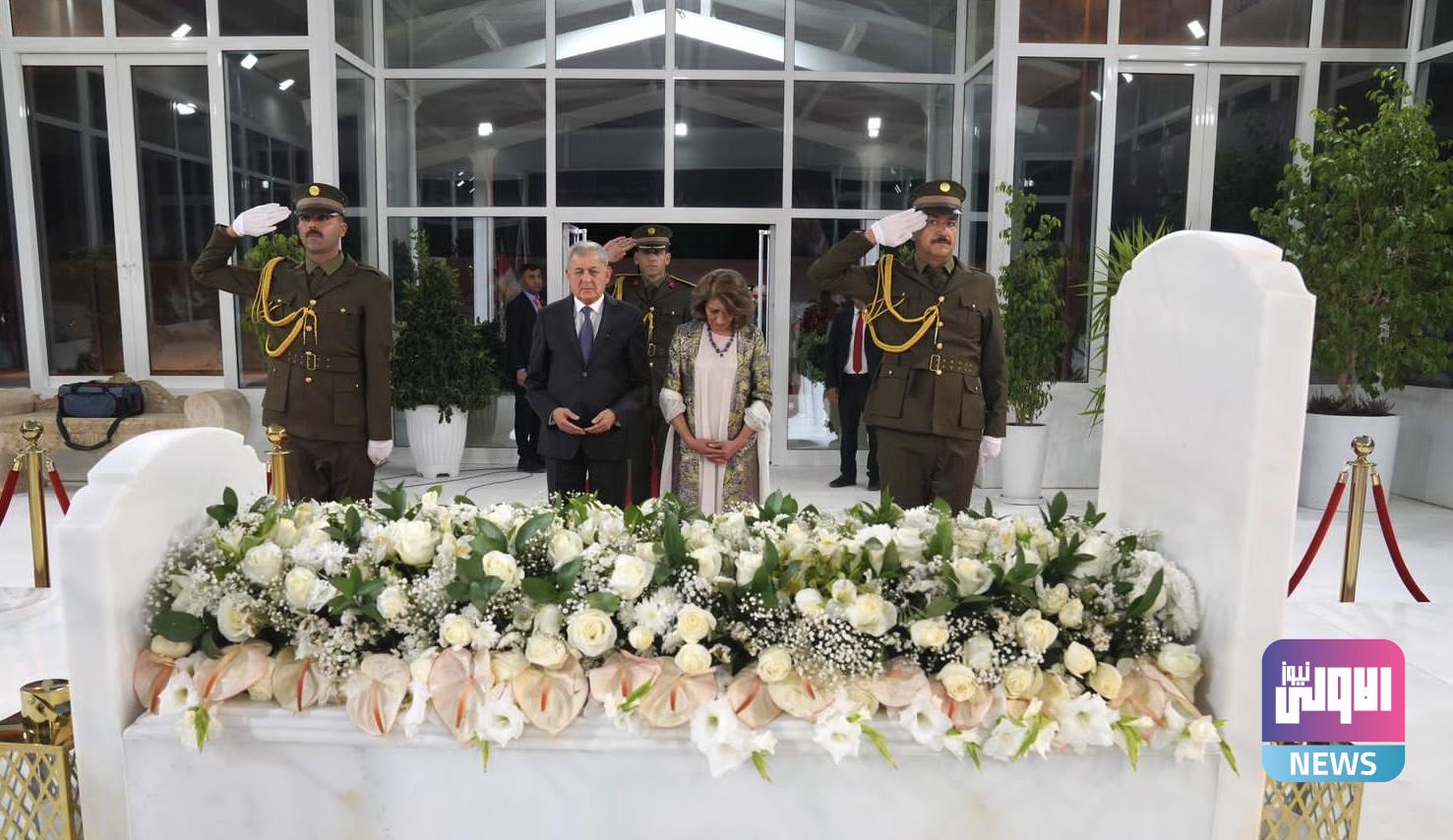 رئيس الجمهورية يزور ضريح طالباني في السليمانية 1 BB67A842 4822 4B34 A3DC 81685A9A8078