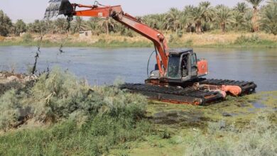 كري الأنهر: تحقيق نسب إنجاز متقدمة بعمليات رفع الترسبات والنباتات الضارة 3 FB IMG 1634501803035