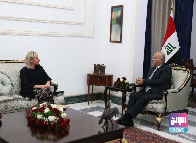 صالح وبلاسخارت يؤكدان أهمية الخروج من الأزمة السياسية عبر الحوار 1 IMG 20221002 121201 670