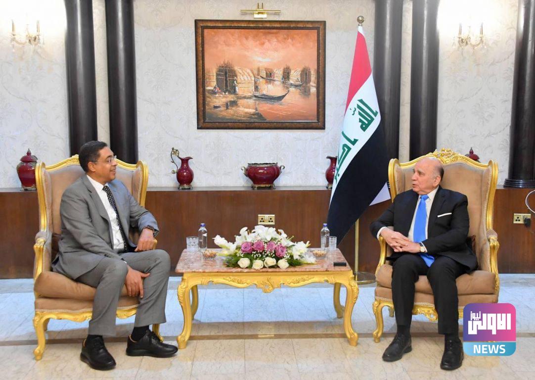وزير الخارجيَّة يؤكد للسفير الكويتيّ لدى العراق ضرورة تفعيل عمل اللجان المُشترَكة بين البلدين 1 IMG 20221113 175850 791