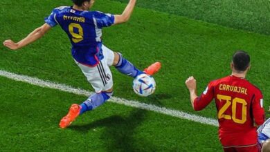 الفيفا كرة هدف اليابان لم تتجاوز خط الملعب