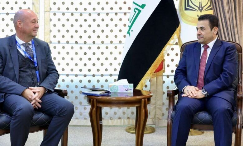 الاعرجي: نهج الحكومة يدعم تحقيق أمن واستقرار مستدامين في المنطقة والعالم 1 578B2A5C 8479 42FD 980D 91A460790C1F