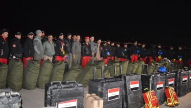 فريق البحث والإنقاذ العراقي ينتشل جثتين من كرمان مرعش في تركيا 17 IMG ٢٠٢٣٠٢١٠ ١٠٣٨٥٥