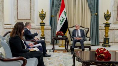 رئيس الجمهورية يبحث مع السفير الايطالي برنامج زيارته إلى روما 2 FB IMG 1678102795927