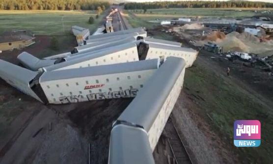 قطار يخرج عن مساره من جديد في ولاية أريزونا الأميركية 1 Screenshot 2023 06 09 09 31 07 98 feb32406f0732699bbba00897069dcd3