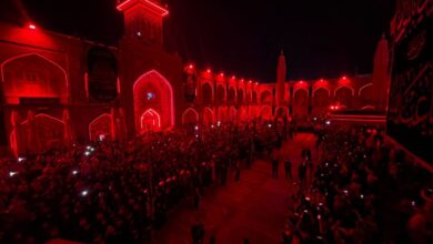 المرقد العلوي المُطهر يرفع راية الحزن إيذاناً بشهر محرم الحرام (صور) 4 IMG 7327