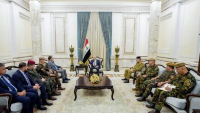 رئيس الجمهورية يؤكد أهمية العمل المشترك لترسيخ الأمن والحفاظ على سيادة العراق 4 IMG 7623
