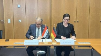 العراق و ألمانيا يوقعان مذكرة لتطوير حركة النقل الجوي بين البلدين 2 IMG 7913