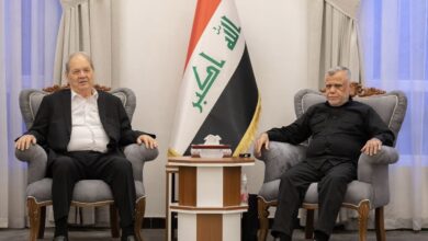 العامري: القضية الفلسطينية ستبقى حيةً في قلوب الشعب العراقي 5 IMG 8246