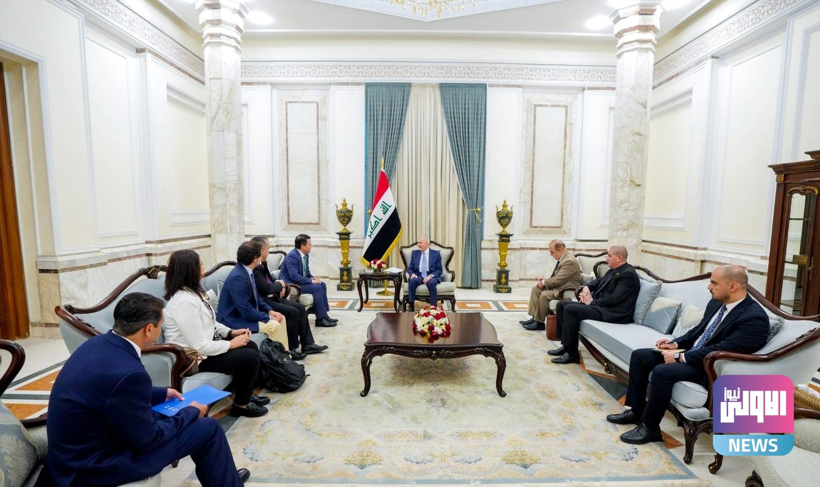 رئيس الجمهورية يؤكد أهمية حصول العراق على حصة عادلة من المياه 1 upload 1696934380 653017489 edit 1495648750814684