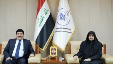 وزيرة الاتصالات للسفير السوري: نرغب التعاون في مشاريع النفاذ الضوئي والترانزيت 3 IMG 8454