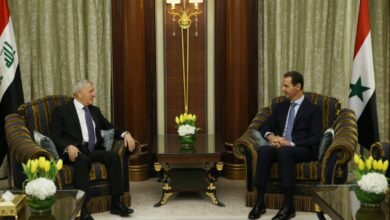 رئيس الجمهورية يؤكد خلال لقائه الأسد موقف العراق في دعم حقوق الشعب الفلسطيني 9 upload 1699697580 1290416527 edit 2929771185128395