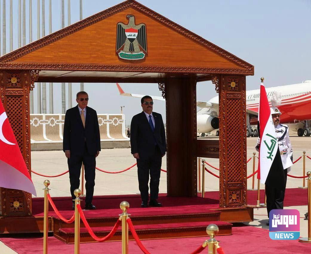 بدء مراسم الاستقبال الرسمي للرئيس التركي في مطار بغداد الدولي 1 IMG 20240422 124302 422